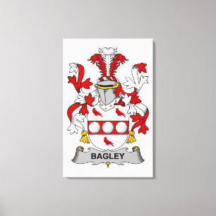 Toile Bagley Family Crest