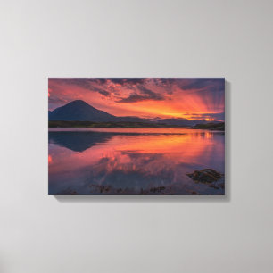 Toile Baie de Broadford, île de Skye, coucher de soleil