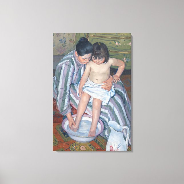 Toile Bain pour enfant, 1893 (huile sur toile) (Recto)