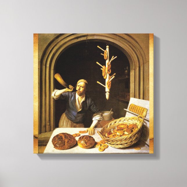 TOILE BAKER À FOUR ANTIQUE, BOUTIQUE DE PAIN DE BAKERY (Recto)