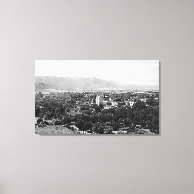 Toile Baker, Oregon Vue Ville PhotographieBaker, OU (Recto)