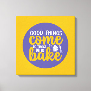 Toile Baking Boulangerie Cuisine Typographie Retro Art