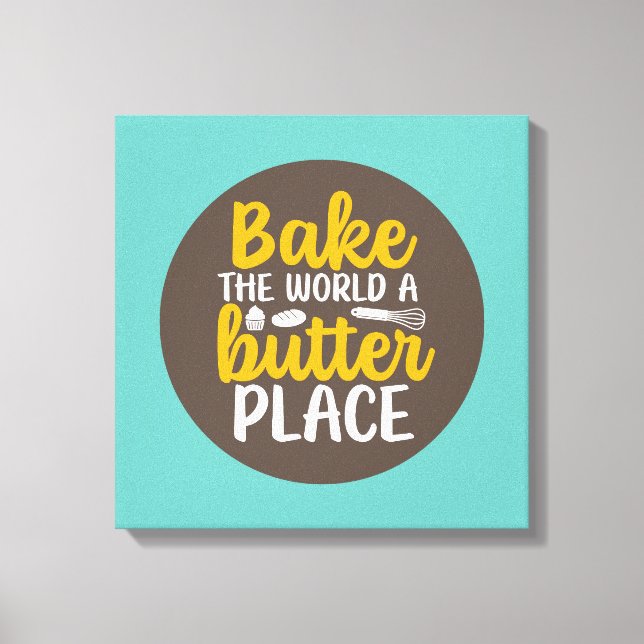 Toile Baking Boulangerie Typographie Retro Wall Art (Recto)
