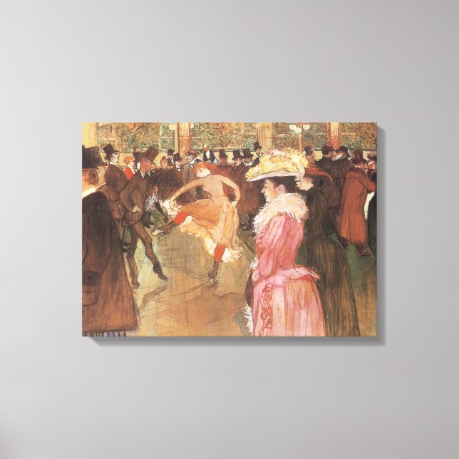 Toile Bal à la discothèque par Toulouse Lautrec (Recto)