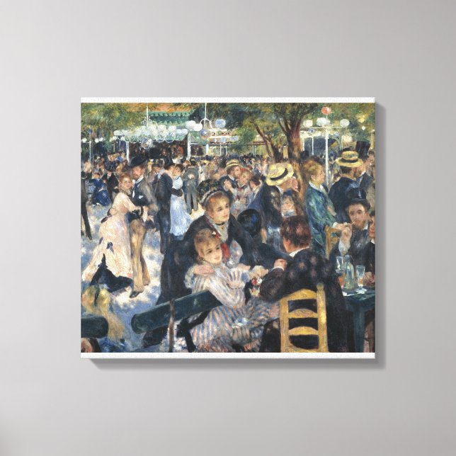 Toile Bal du moulin de la Galette par Renoir (Recto)