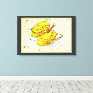 Toile Balance de la Vierge Antique Constellation Miroir
