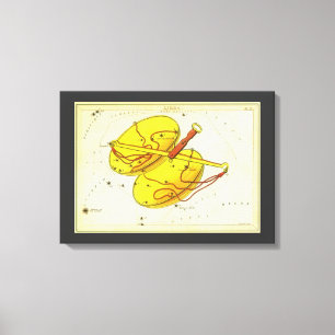 Toile Balance de la Vierge Antique Constellation Miroir 