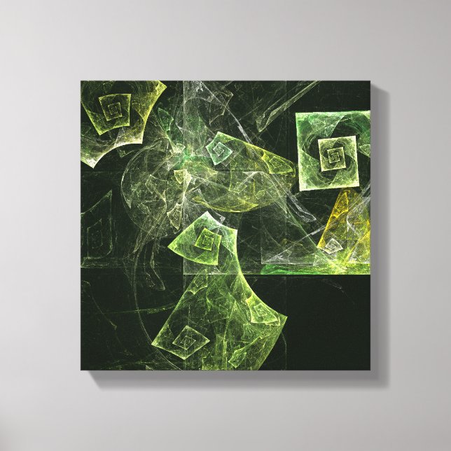 Toile Balance tordue Art Abstrait noir et blanc (Recto)