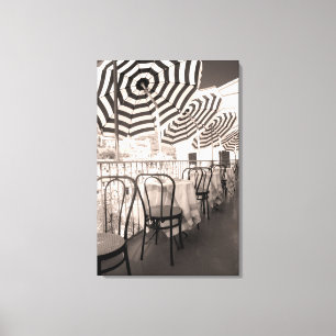 Toile Balcon de restaurant pittoresque, Italie