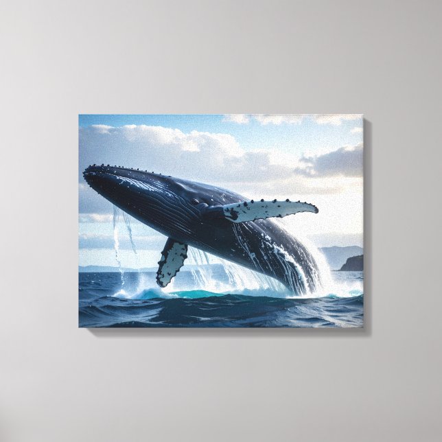 Toile baleine bleue (Recto)
