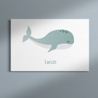 Baleine Bleue mignonne avec nom personnalisé Petit