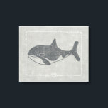 Toile Baleine tueuse marine<br><div class="desc">"La baleine d'un conte" de Chariklia Zarris. Il y a un orque sur un arrière - plan marin.</div>