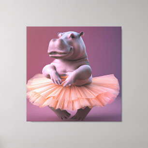 Toile Ballerina Hippo