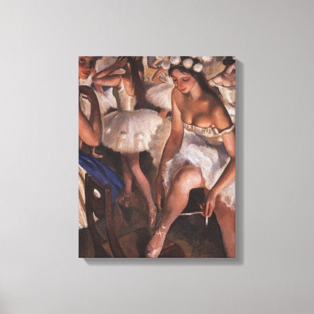 Toile Ballerinas dans la salle à manger (par Serebriakov (Recto)