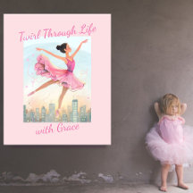 Ballérine fantaisiste tourbillonnant avec grâce au