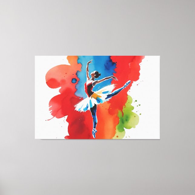 Toile Ballet con la fuerza expresiva del arte abstracto  (Recto)