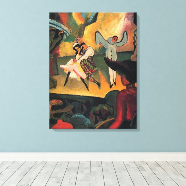 Toile Ballets Russes, Ballet Russe par August Macke (Insitu (Plancher de Bois))