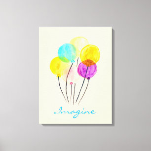 Toile Ballons d'imagine pastel mignons