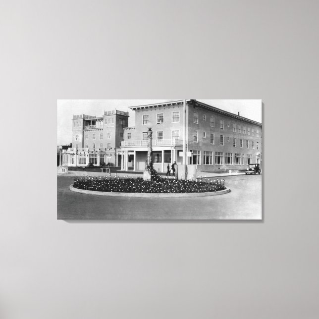 Toile Balnéaire, Oregon Vue de l'Hôtel Balnéaire Photogr (Recto)