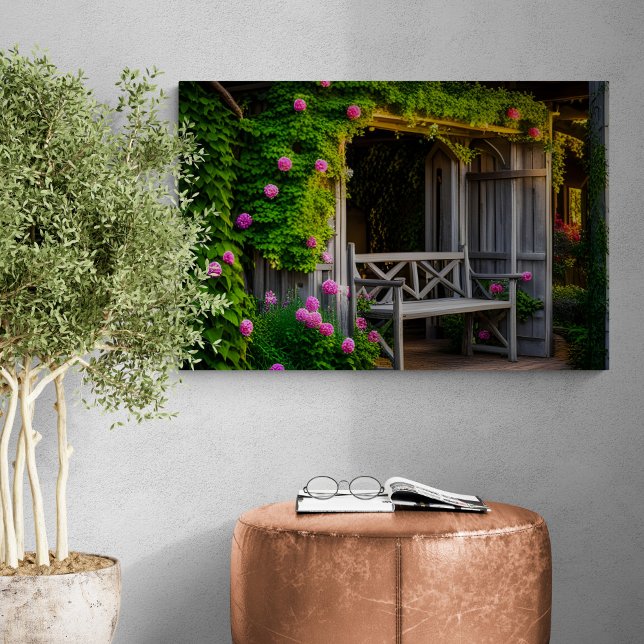 Toile Banc de jardin d'été (Créateur téléchargé)