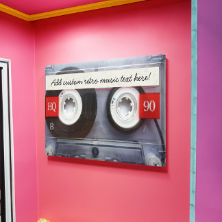 Toile Bande de cassette rétro amusante