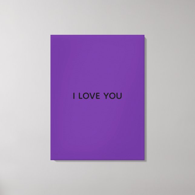 TOILE BANDEROLE JE T'AIME (Recto)