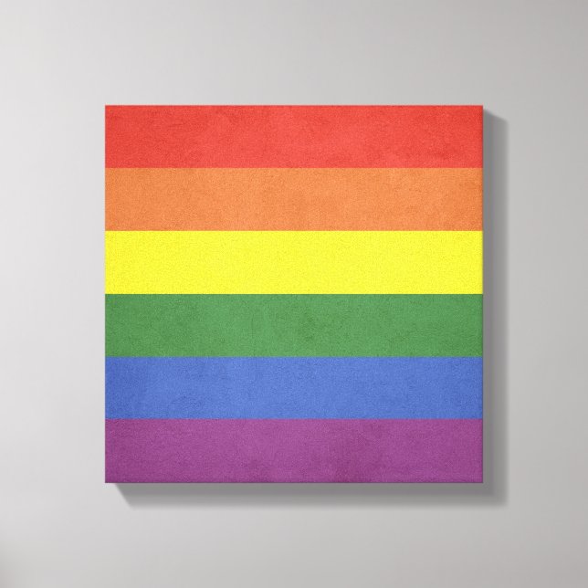 Toile Bandes arc-en-ciel (Recto)