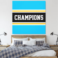 Bandes CHAMPIONS Bleu Azur Noir Blanc Orange