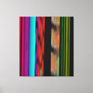 Toile Bandes colorées 717 Art Abstrait