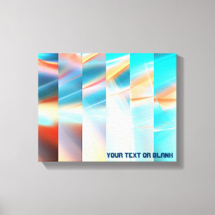 Toile Bandes du coucher du soleil