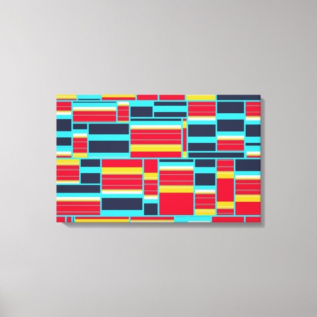 Toile Bandes horizontales et verticales (Recto)