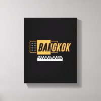 Bangkok Thaïlande Typographie Moderne Voyage Desig
