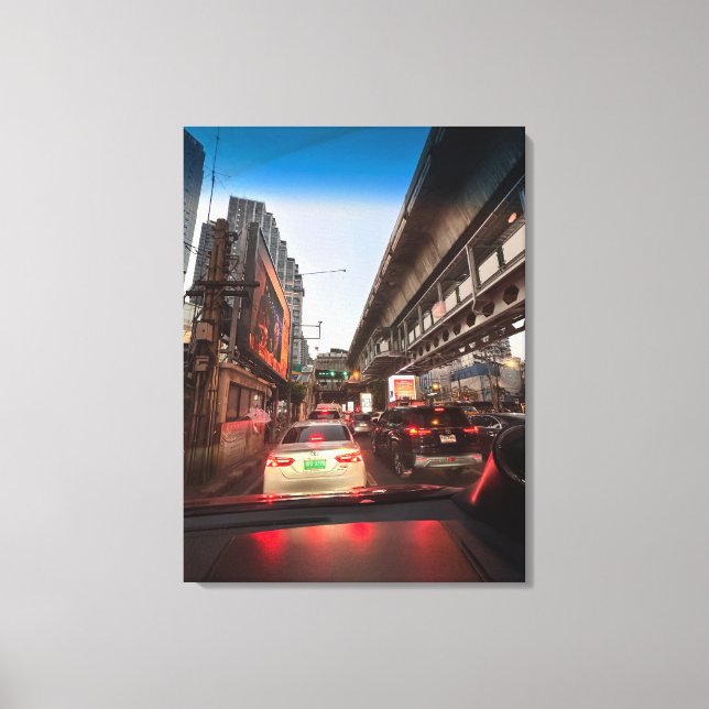 Toile Bangkok toujours en vie photographie de la vie (Recto)