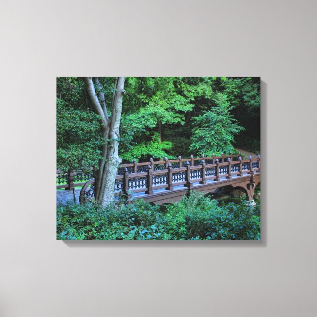 Toile Bank Rock Bridge, Central Park, New York City (Recto)