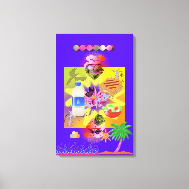 Toile Banlieues violettes (Recto)