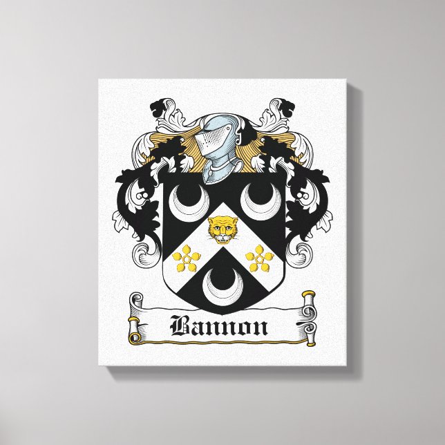 Toile Bannon Family Crest (Recto)
