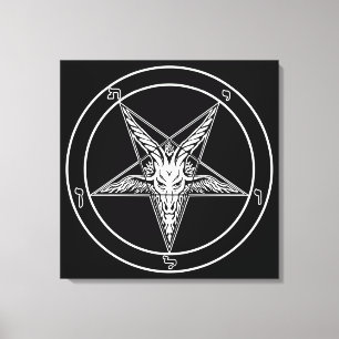 Toile Baphomet de style ancien Art de Mur Sigile