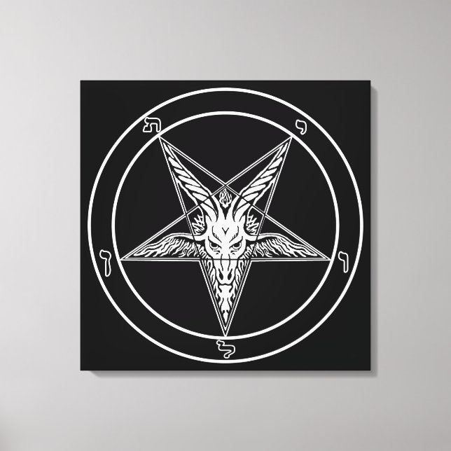 Toile Baphomet de style ancien Art de Mur Sigile (Recto)