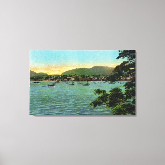 Toile Bar Island Vue sur le port de Bar (Recto)