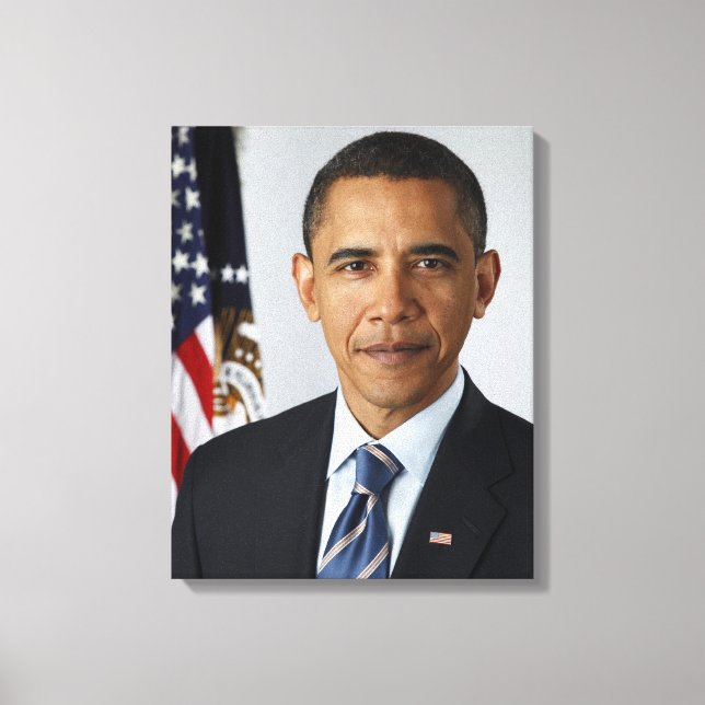 Toile Barack Obama Président américain Portrait de la Ma (Recto)
