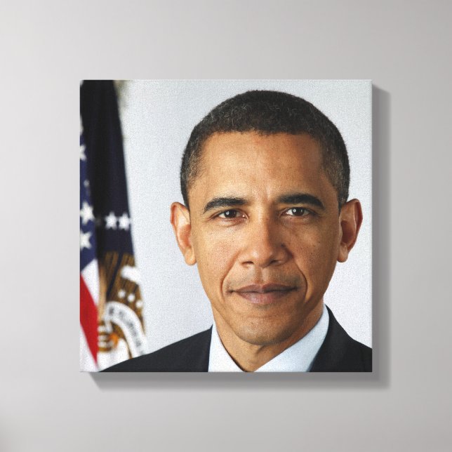Toile Barack Obama Président américain Portrait de la Ma (Recto)