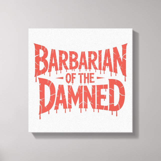 Toile Barbarde de l'horreur gothique Damné (Recto)