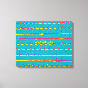 Toile bardeaux verts bleu motif Thunder_Cove