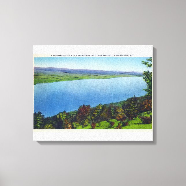 Toile Bare Hill Vue sur le lac Canandaigua (Recto)