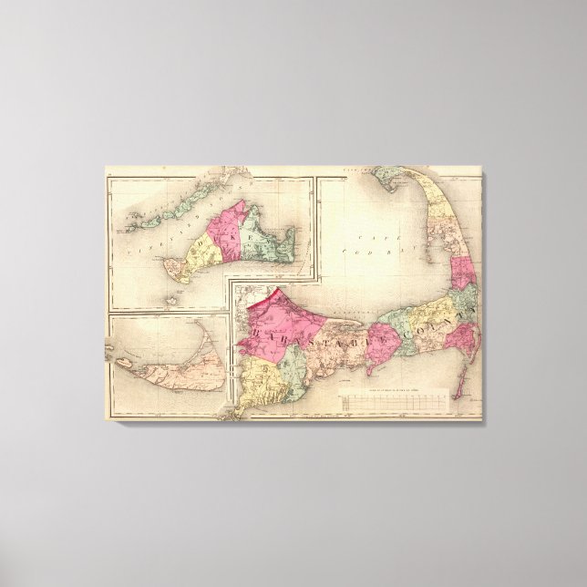 Toile Barnstable, Dukes, Nantucket comtés (Recto)