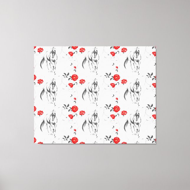 Toile Baroque Horse Canvas Imprimer (Recto)