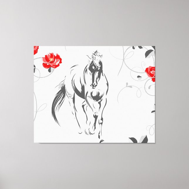 Toile Baroque Horse Canvas Imprimer (Recto)