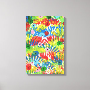 Toile Barre d'oiseaux Plumes peinture originale d'art Ab