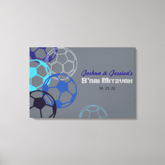 Toile Barre SOCCER Bat Mitzvah Connexion Carte