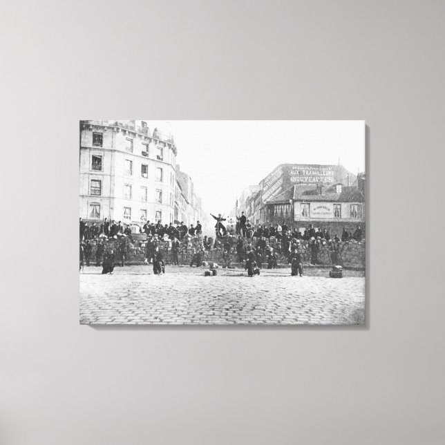 Toile Barricade au Faubourg Saint-Antoine (Recto)